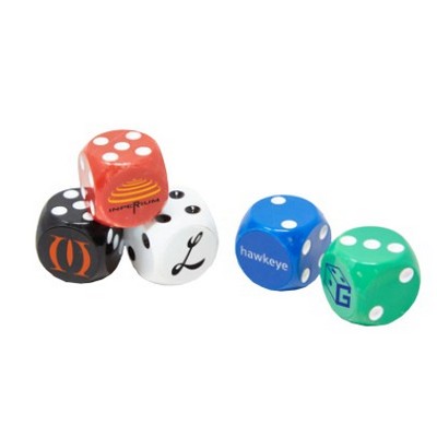 3/4" Custom Imprinted Loaded Dice (weighted)