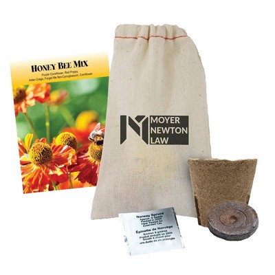 Biodegradable Cloth Bag Grow Kit - Honey Bee Mix