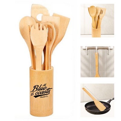 Natural Bamboo Kitchen Utensil Set
