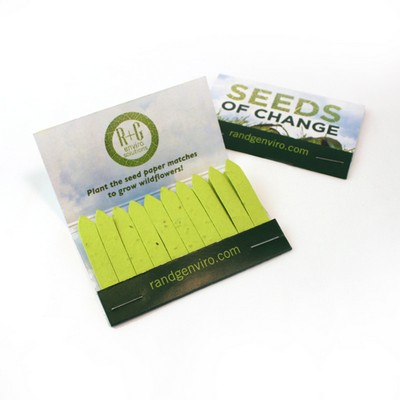 Large Seed Paper Matchbook, Double-Sided